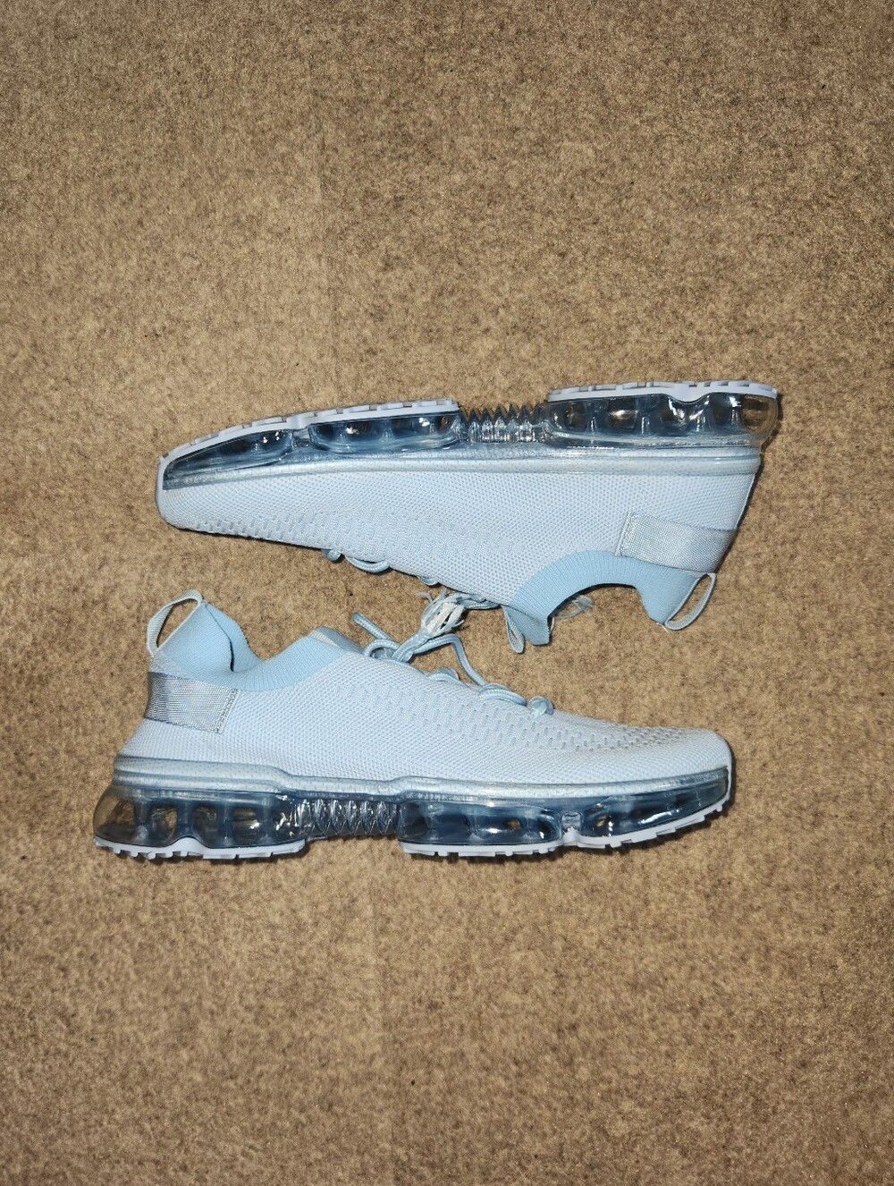 Light Blue La Sheelah Flow-19 Stretch Elastic Mesh Sneakers | W8.5